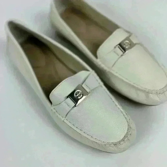 GIANI BERNINI Dailyn Memory Foam Loafers- White Leather- Size 8.5 - Picture 11 of 17